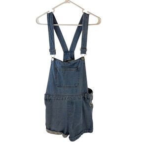 Sans Souci denim Short overalls large rn#96652